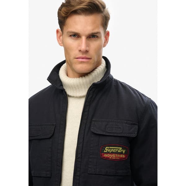 Superdry Patched Thru Jacka Svart 2XL Man