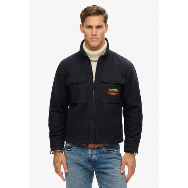 Superdry Patched Thru Jacka Svart 2XL Man