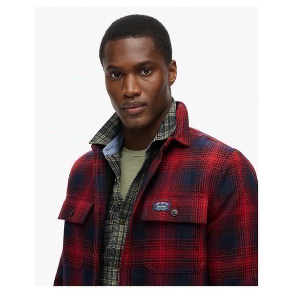 Superdry Wool Miller Overtrøje Rød XL Mand