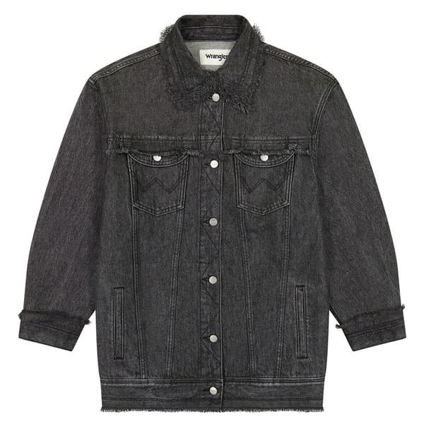 Wrangler Fray Jeansjacka Grå XS Kvinna