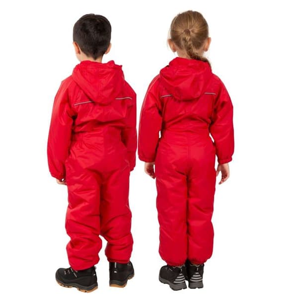 Trespass - UYFOTNC10003NBL1 - Dripdrop Quiltad regnjacka Röd storlek 6/12 Girl