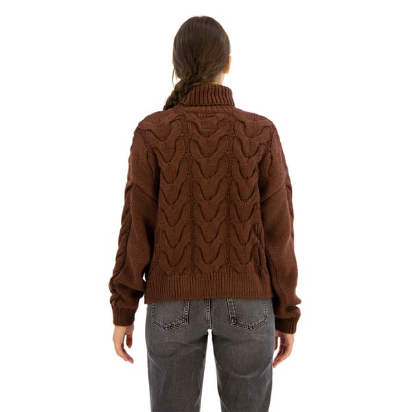 Superdry Chain Cable Knit Polo Neulepaita Ruskea L Nainen