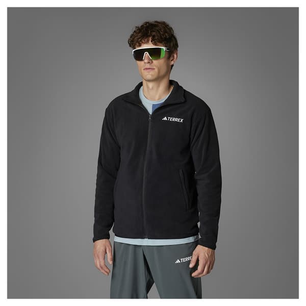 Adidas Multi Essentials Fleecejacka Med Dragkedja Svart M Man
