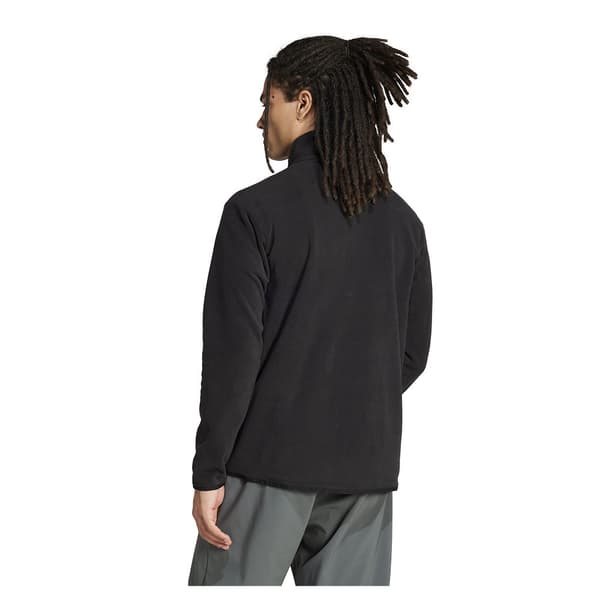 Adidas Multi Essentials Fleecejakke Med Fuld Lynlås Sort M Mand