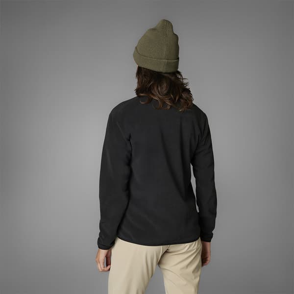 Adidas Multi Essentials Fleecejakke Med Fuld Lynlås Sort S Kvinde