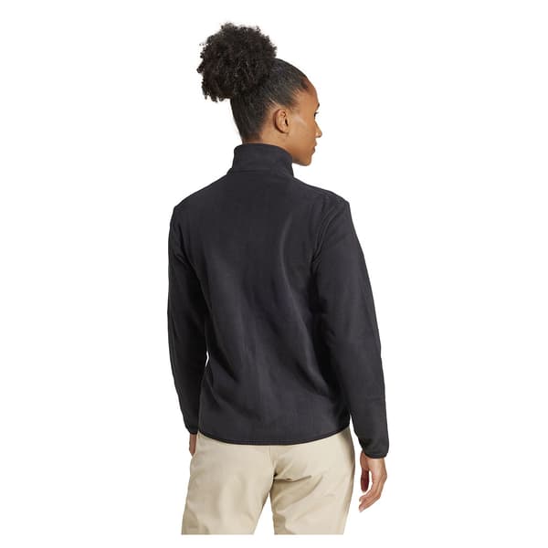 Adidas Multi Essentials Fleecejakke Med Fuld Lynlås Sort S Kvinde