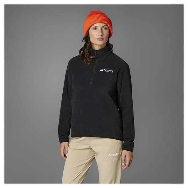 Adidas Multi Essentials Puolivetoketjullinen Fleecetakki Harmaa L Nainen