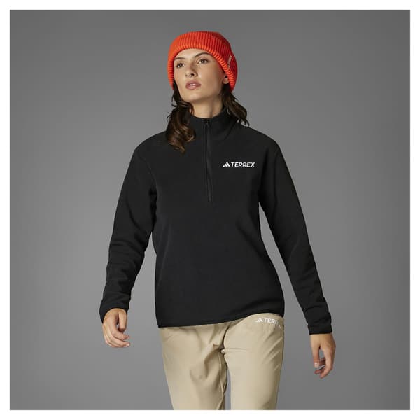 Adidas Multi Essentials Puolivetoketjullinen Fleecetakki Harmaa L Nainen