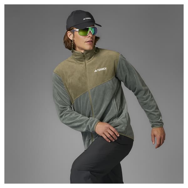 Adidas Terrex Multi Fleecejacka Med Dragkedja Grå XL Man