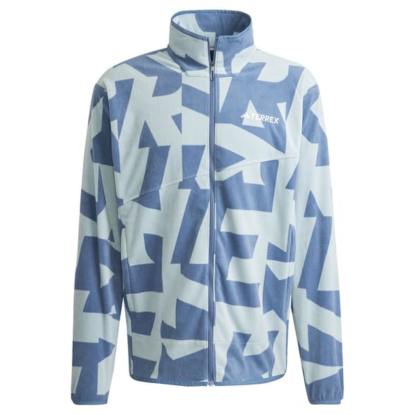 Adidas Terrex Multi Printed Vetoketjullinen Fleecetakki Harmaa S Mies