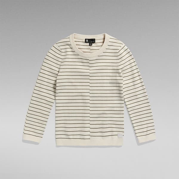 G-star Broken Lt Wt Tröja Beige XS Kvinna