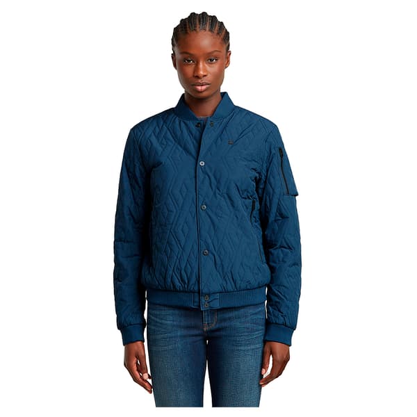 G-star Quilted Bomberjacka Blå M Kvinna