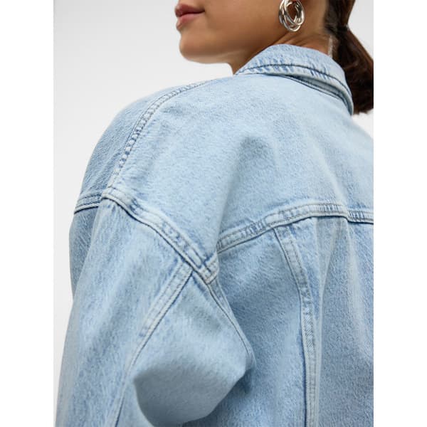 Vero Moda Tessa Oversize Denimjakke Blå XL Kvinde