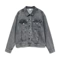 Miniatyrbillede 3 af 5: Vero Moda Tessa Oversize Denimjakke Grå L Kvinde