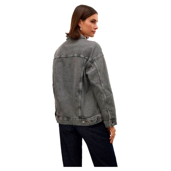 Vero Moda Tessa Oversize Denimjakke Grå L Kvinde