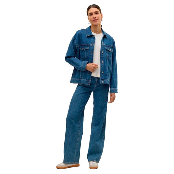 Vero Moda Tessa Oversize Denimjakke Blå XL Kvinde