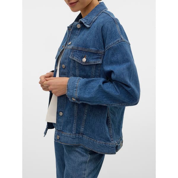 Vero Moda Tessa Oversize Denimjakke Blå XL Kvinde