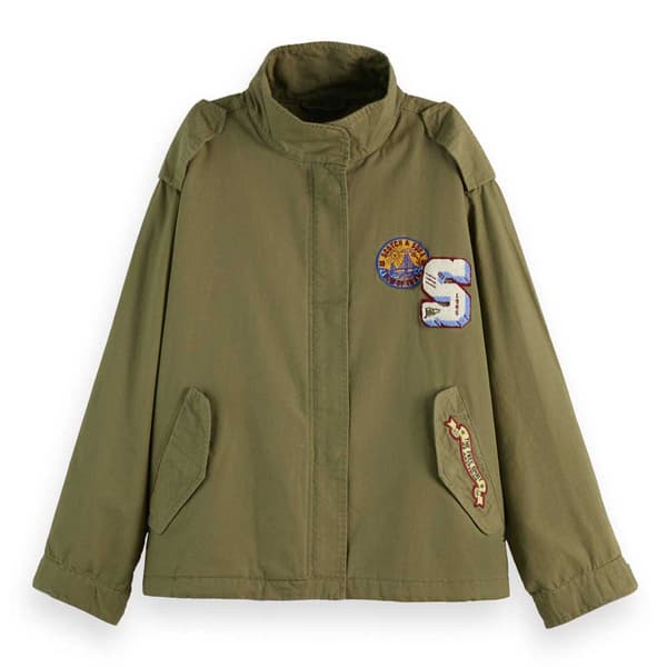 Scotch & Soda 177599 Jacka Grönt XL Kvinna