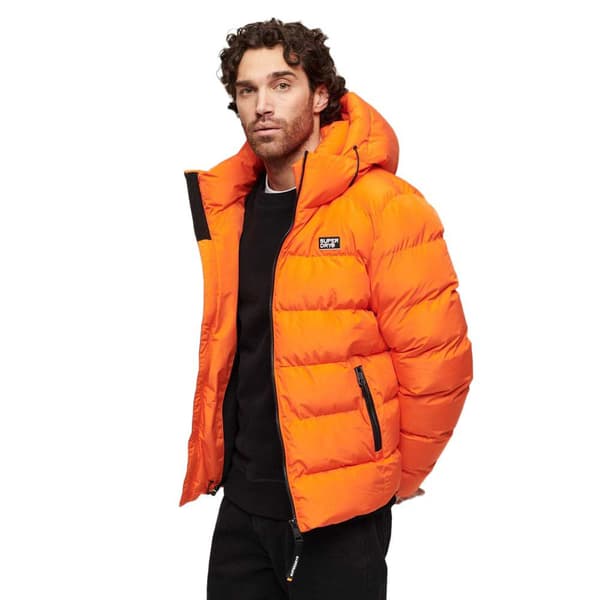 Superdry Sports Jacka Orange XL Man