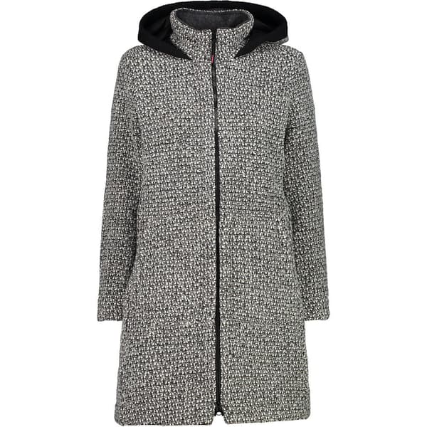 Cmp Coat Fix Hood 32m1636 Jakke Grå 2XL Kvinde