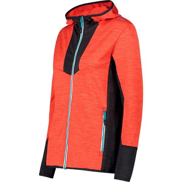 Cmp Fix Hood 32g3776 Fleecejakke Med Hætte Orange XL Kvinde