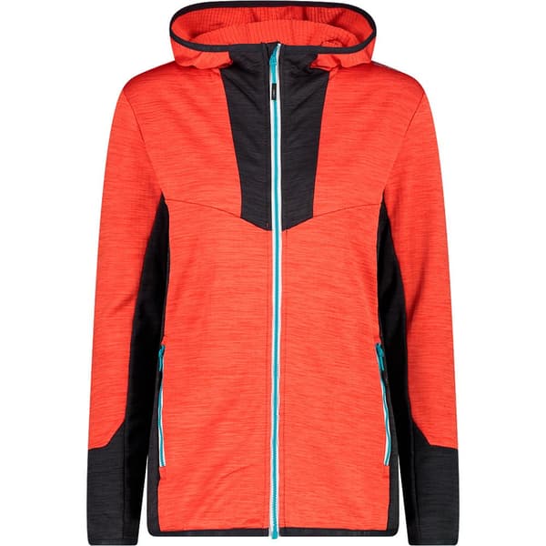 Cmp Fix Hood 32g3776 Fleecejakke Med Hætte Orange XL Kvinde