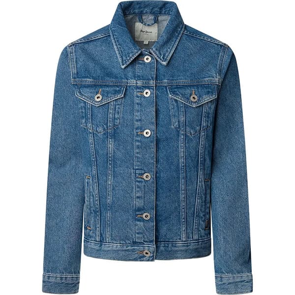 Pepe Jeans Regular Jeansjacka Blå S Kvinna
