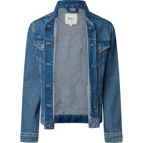 Pepe Jeans Regular Denimtakki Sininen M Nainen