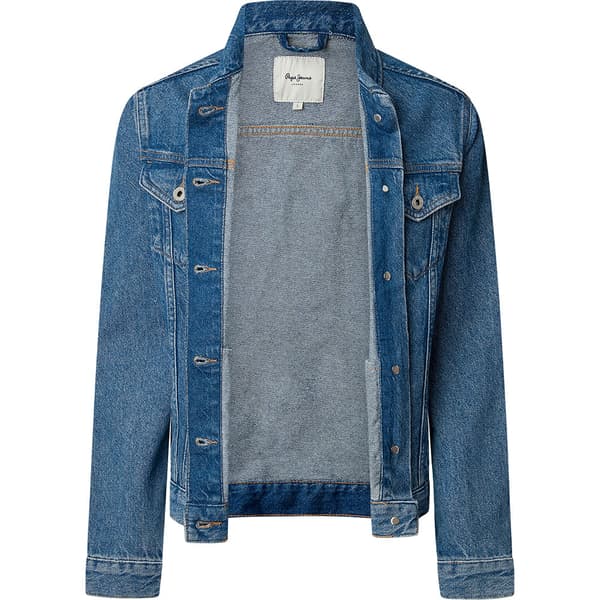 Pepe Jeans Regular Jeansjacka Blå L Kvinna