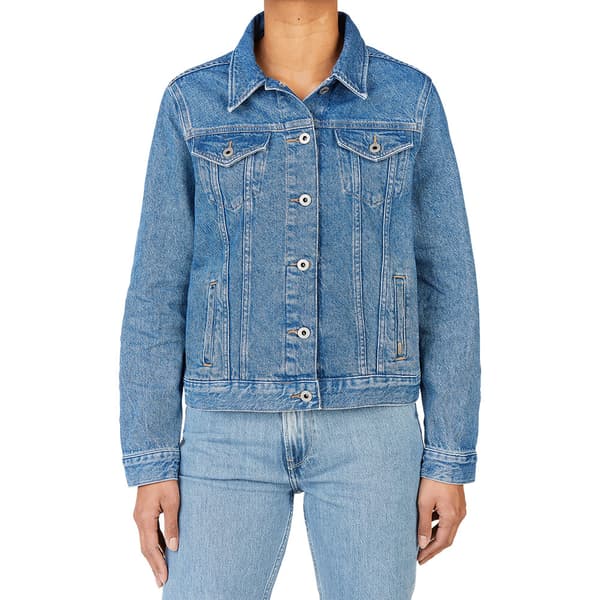 Pepe Jeans Regular Jeansjacka Blå L Kvinna