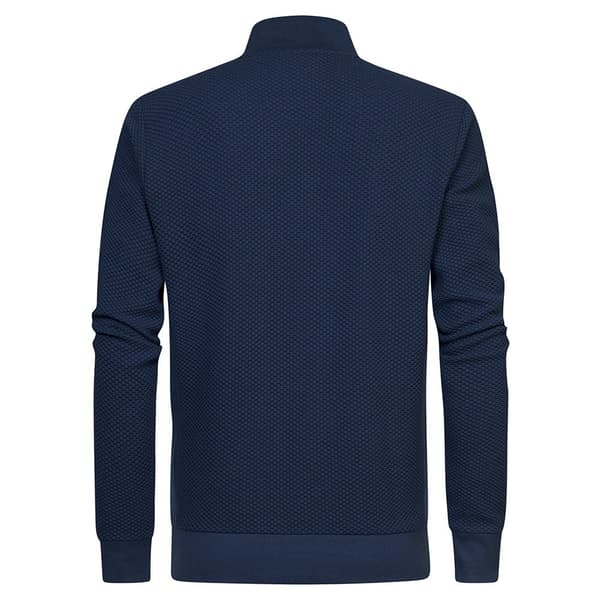Petrol Industries Swc366 Halv Lynlås Sweater Blå S Mand