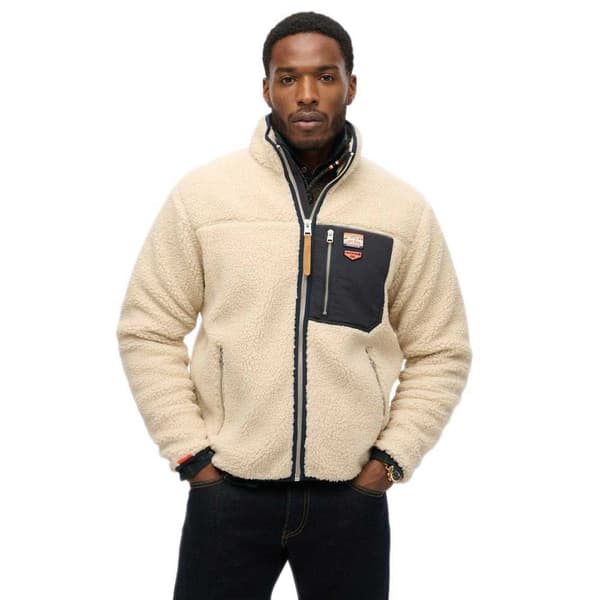 Superdry Vintage Retro Jacka Beige S Man