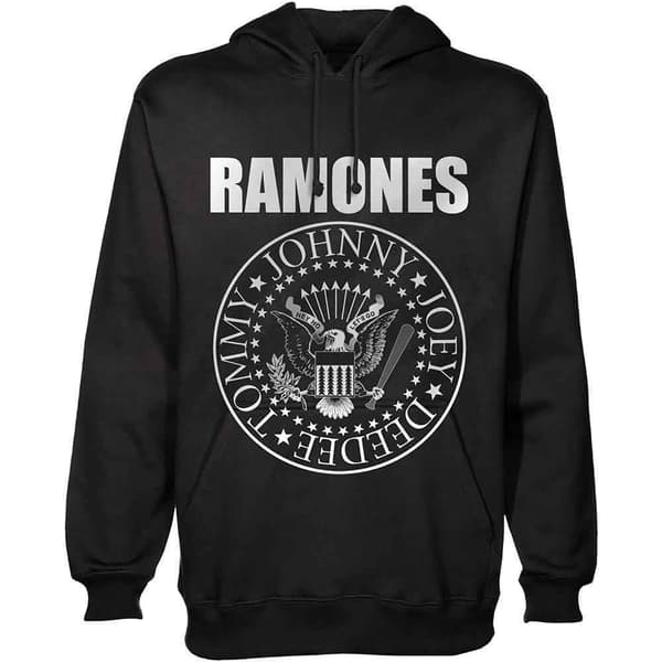 Ramones Presidential Seal Pullover Hoodie Black XXL