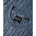 Miniatyrbild 2 av 3: Superdry Fitted Cable Tröja Blå 2XS Kvinna