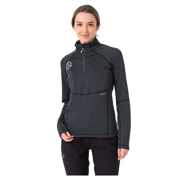Ternua Momhill Fleece Med Halv Dragkedja Svart 2XL Kvinna