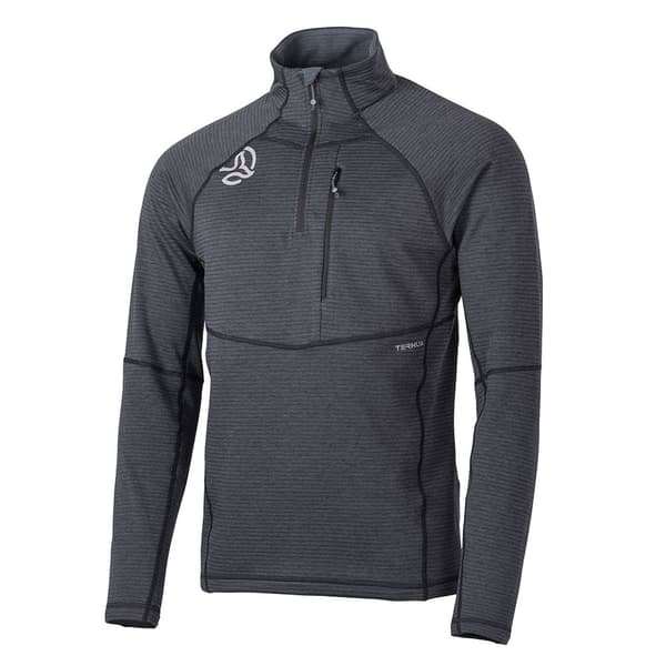 Ternua Momhill Fleece Med Halv Dragkedja Grå S Man