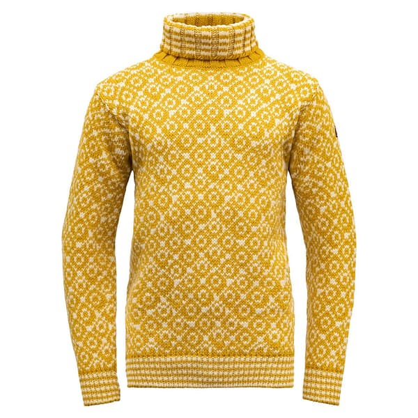 Devold Of Norway Svalbard Wool High Neck Trøje Gul L Mand