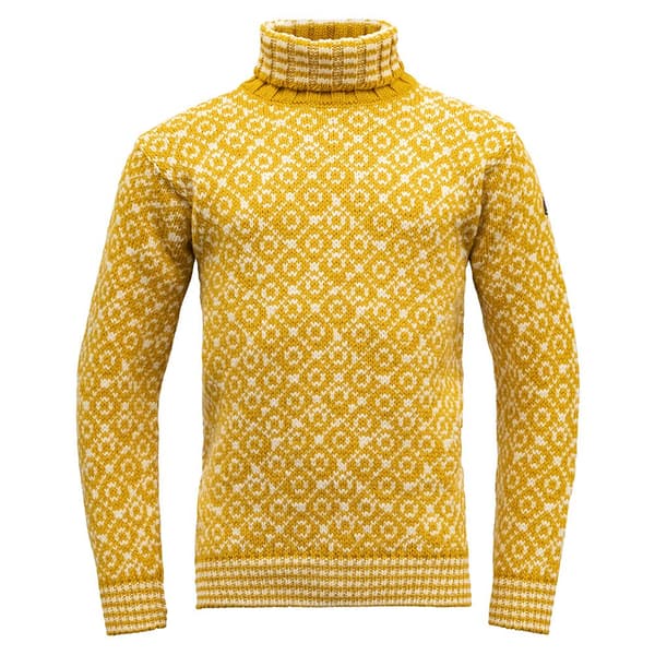 Devold Of Norway Svalbard Wool High Neck Trøje Gul L Mand
