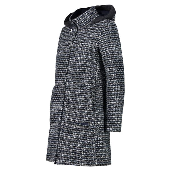 Cmp Coat Fix Hood 32m1636 Jakke Blå XS Kvinde