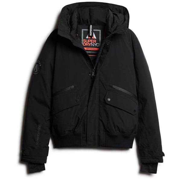 Superdry City Padded Bomberjacka Svart M Man