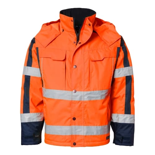 5317 Jacket Fluorescent orange/navy Unisex
