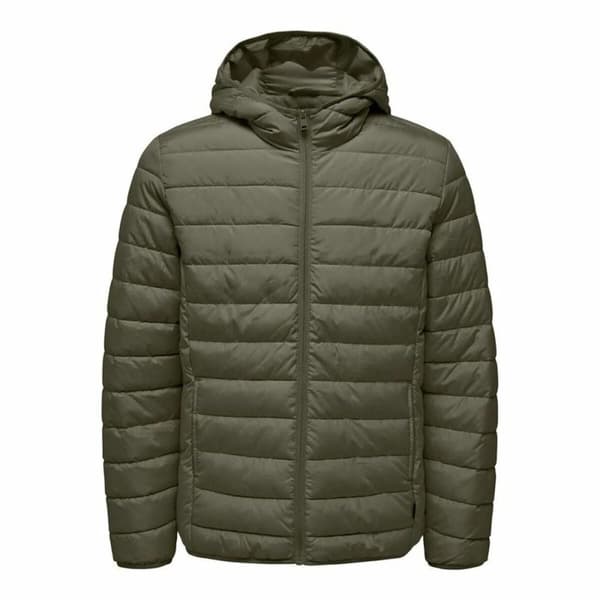 Träningsjacka Herr Only & Sons Onsbrody Quilt Oliv - S