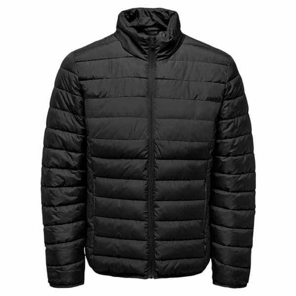 Miesten urheilutakki Only & Sons Onsbrody Quilt Vd Musta - XXL