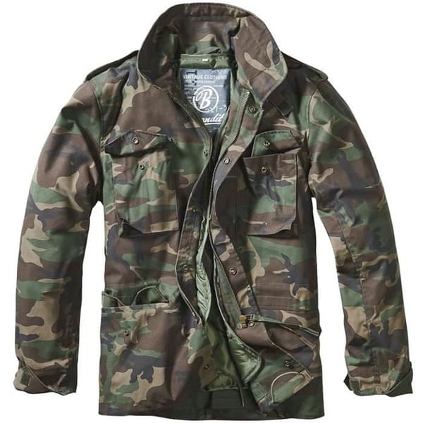 Väst M-65 Classic - Brandit - Woodland - Storlek 3XL - Avtagbar foder - Vintage och praktisk