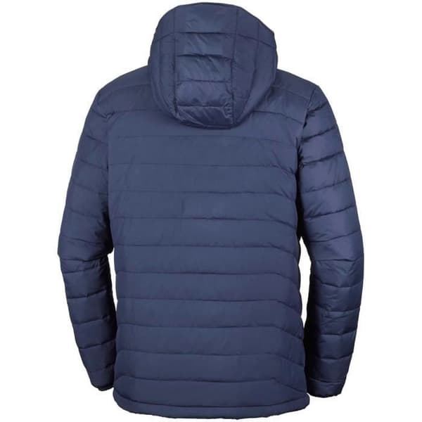 Isolerad herrjacka - COLUMBIA - Powder Lite Hooded - Termoreflekterande foder - Blå