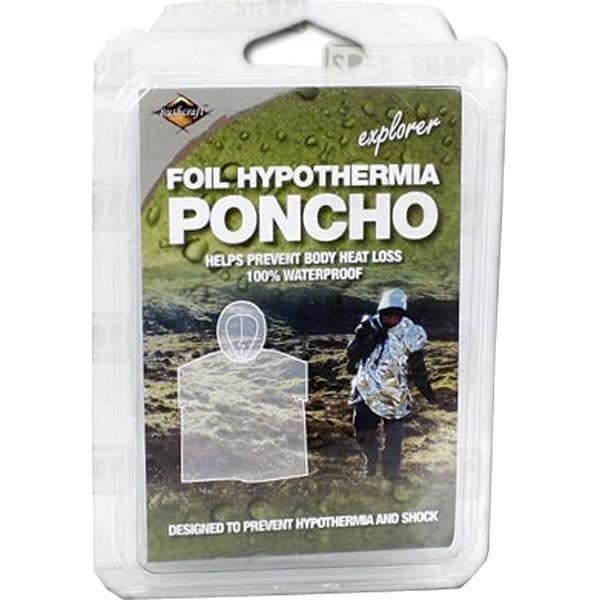 Poncho överlevnadstäcke - BCB - Ultrakompakt - Vattentät - Reflekterande - Lätt