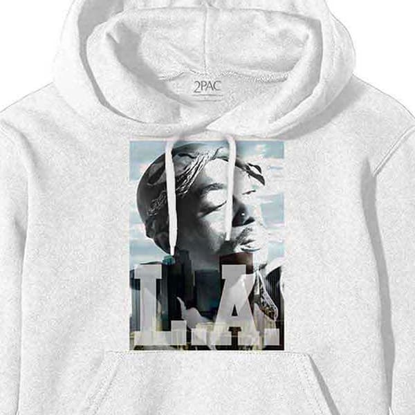 Tupac LA Skyline Pullover Hoodie