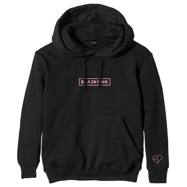 BlackPink The Album Tracklist Pullover Hoodie Black XL