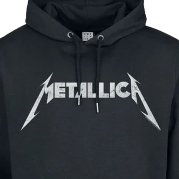 Metallica White Logo Pullover Hoodie