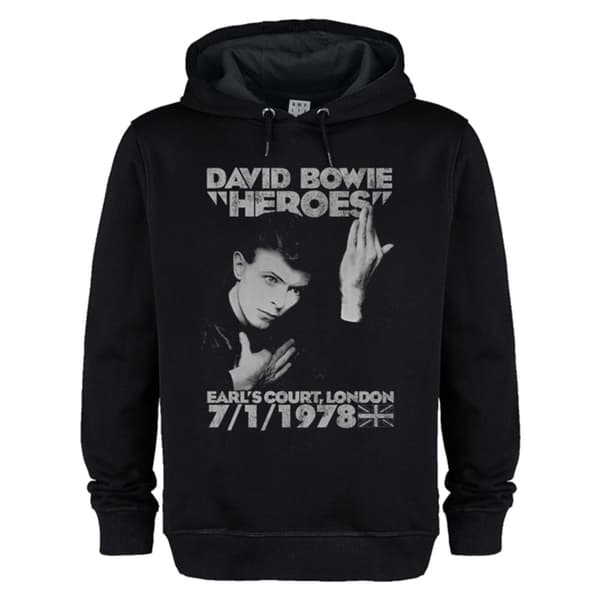 David Bowie Heroes Pullover Hoodie